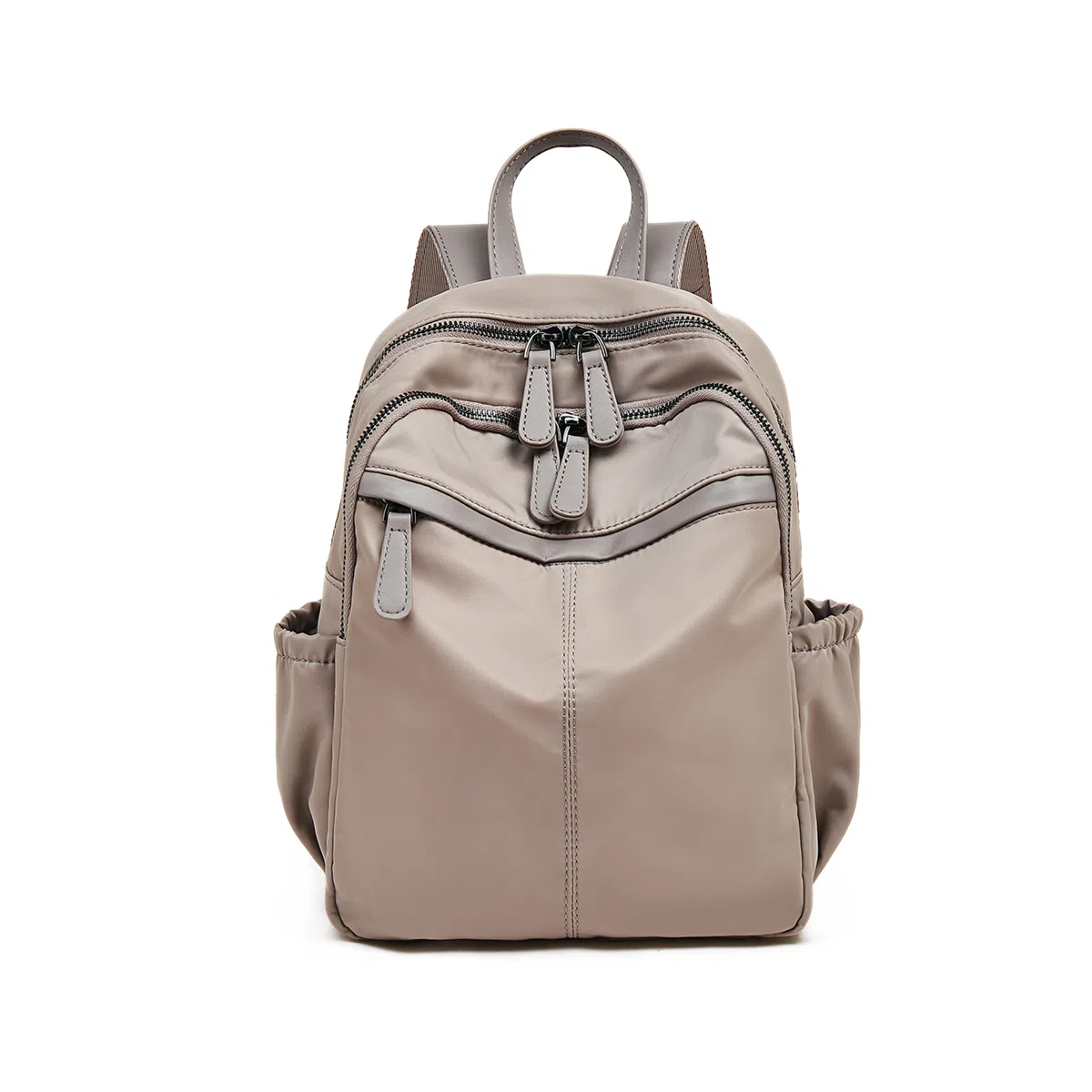 老人头 时尚百搭大容量简约通勤 织物 双肩包 常规 女款 多色