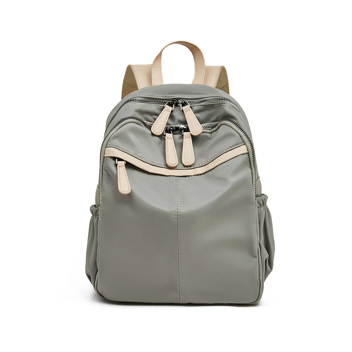 老人头 时尚百搭大容量简约通勤 织物 双肩包 常规 女款 多色