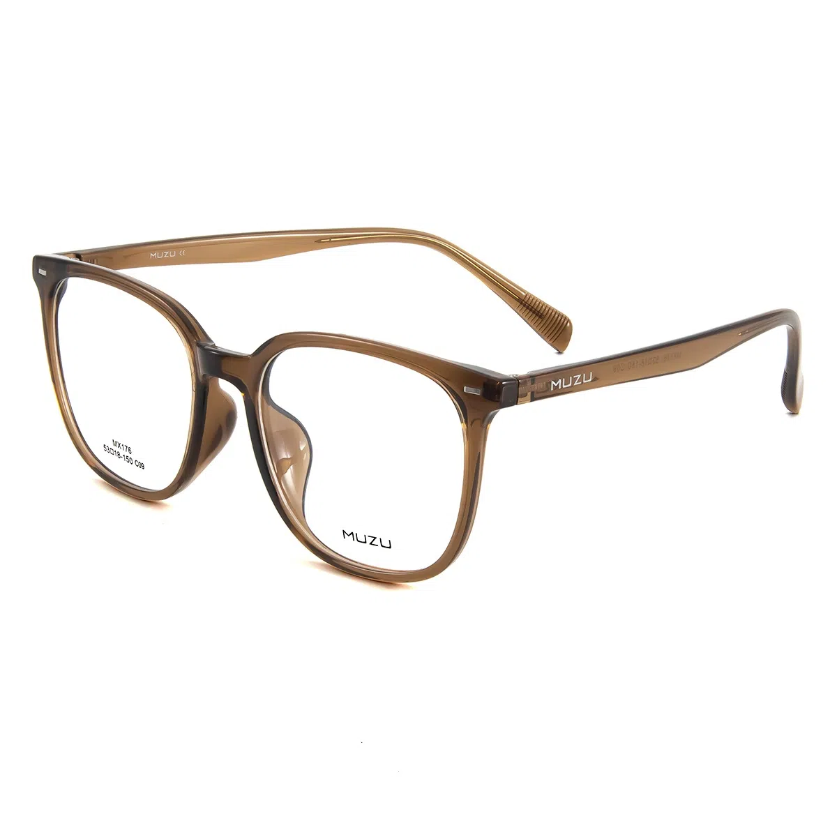 MUZU TR90TR Square Frame Glasses