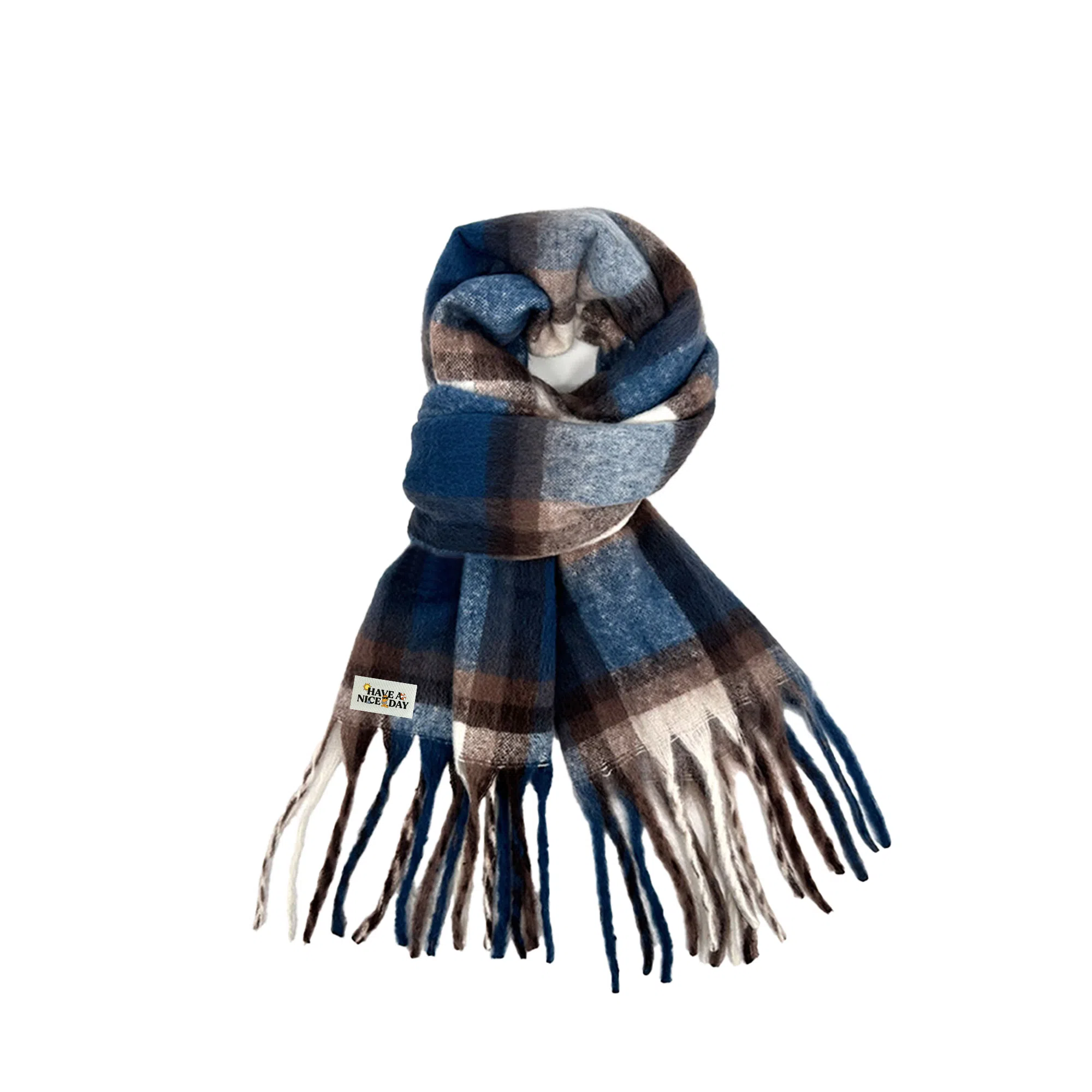 加菲猫家族 秋冬季高级氛围感多巴胺色系百搭蓬松柔软亲肤保暖 绒线围巾 男女同款情侣款