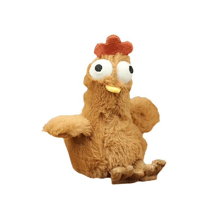 心水好物 下蛋公鸡中的战斗机创意毛绒公仔钥匙扣书包背包 聚酯纤维 挂件 男女同款情侣款