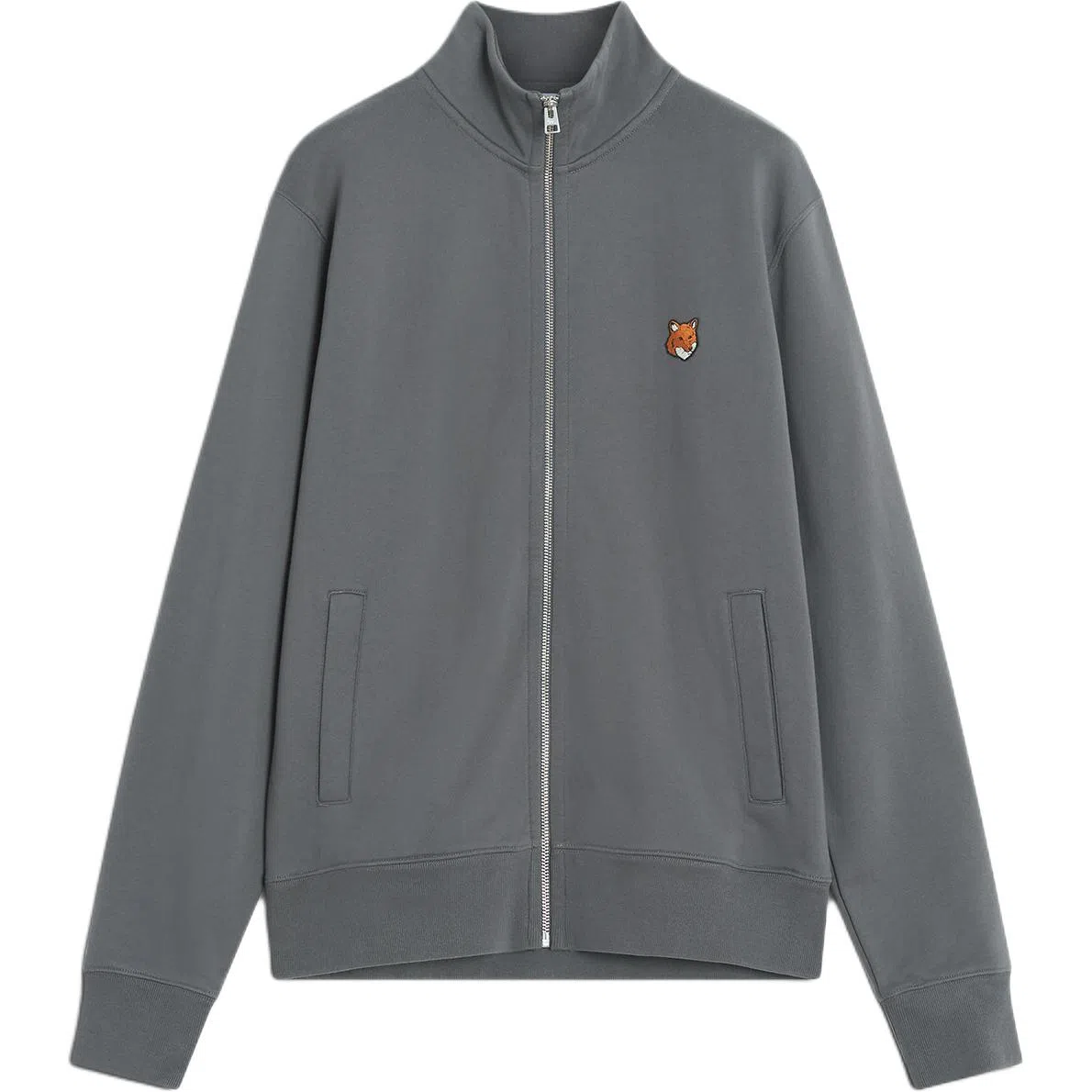 Maison Kitsune FOX HEAD ZIPPED REGULAR SWEATSHIRT