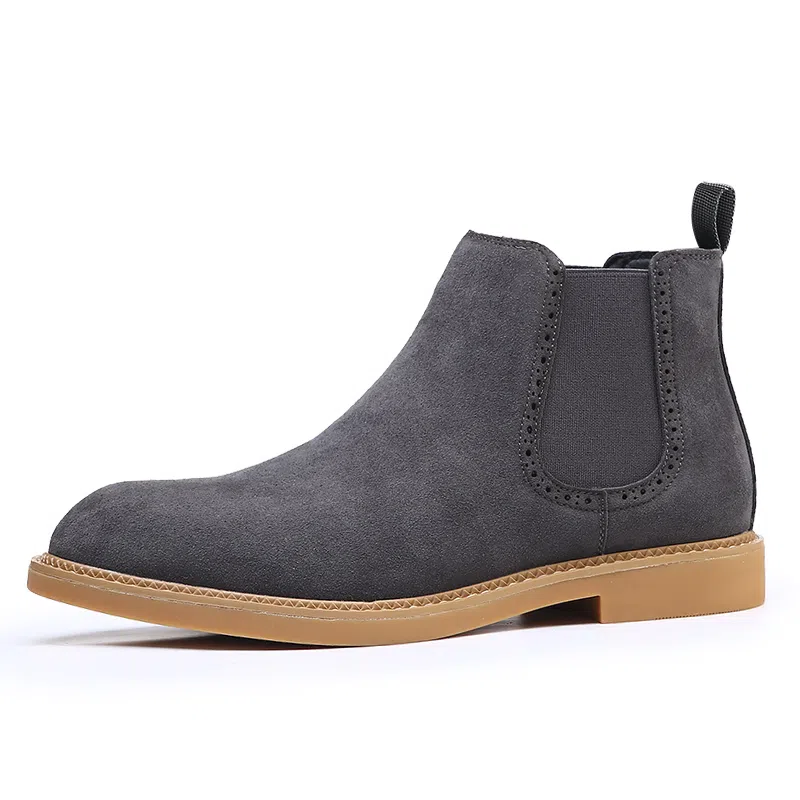 牛反绒 韩版大码英伦风舒适百搭短靴 短筒 马丁靴 男款