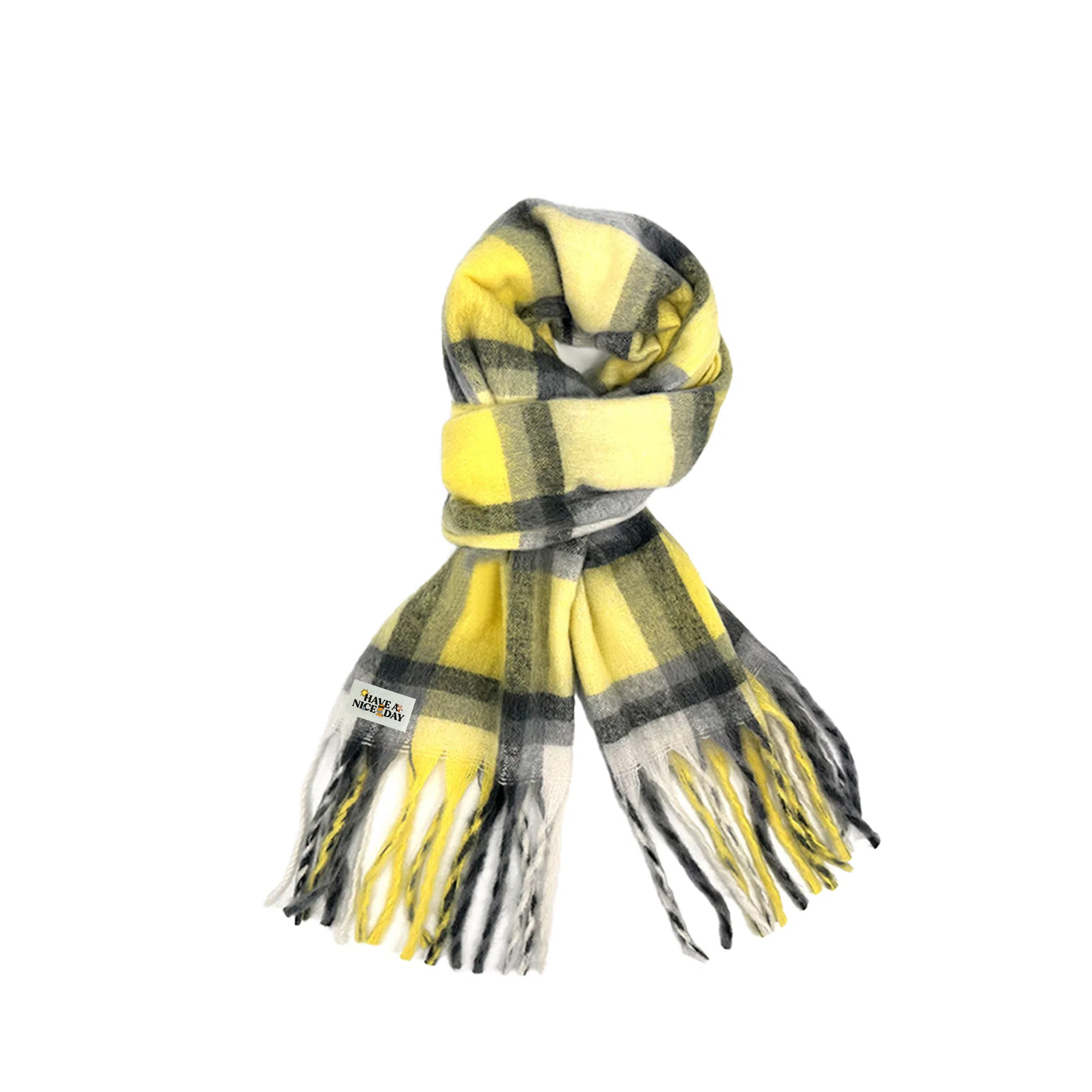 加菲猫家族 秋冬季高级氛围感多巴胺色系百搭蓬松柔软亲肤保暖 绒线围巾 男女同款情侣款