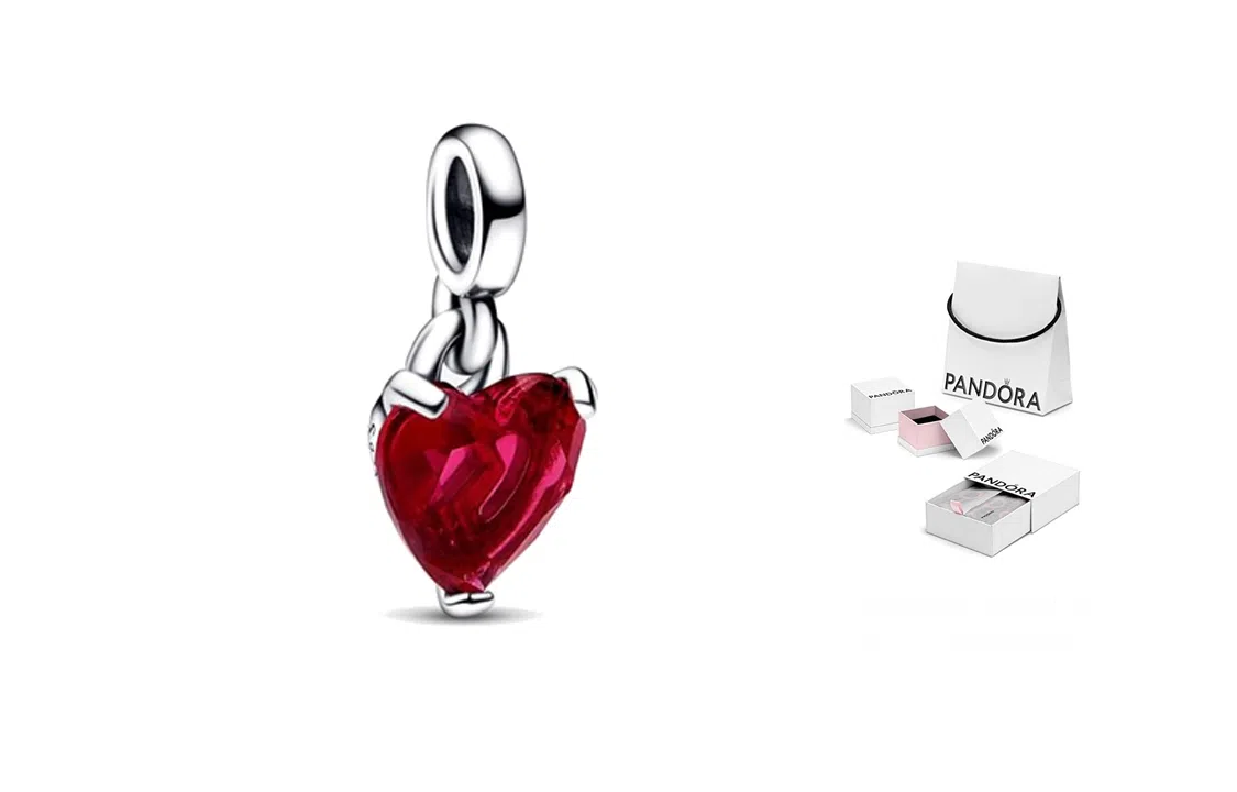Pandora ME Broken Heart 3D Charm