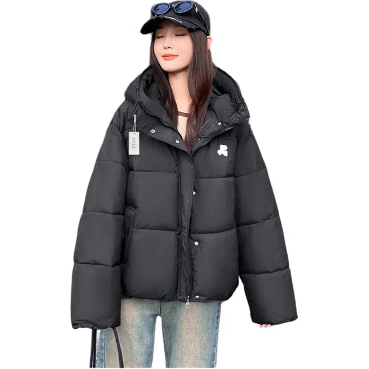 丝絮丝绸 冬季韩版宽松加厚面包服小个子棉衣棉服 女款