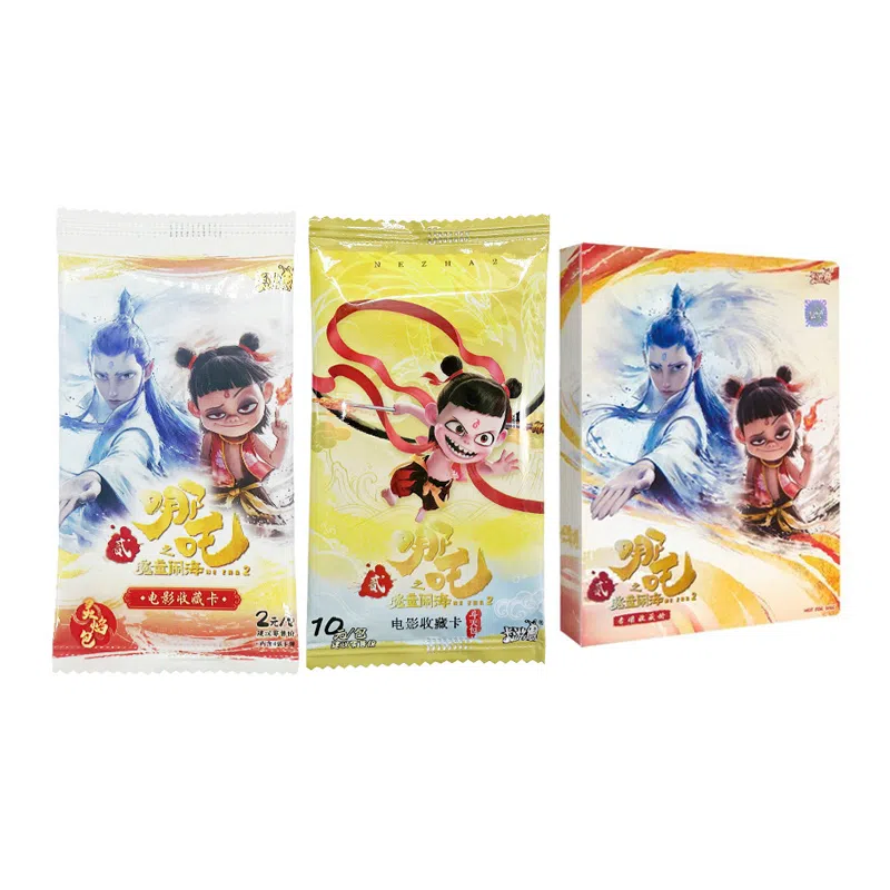 Kayou Nezha Demon Child Movie Collectible Cards Flame Pack