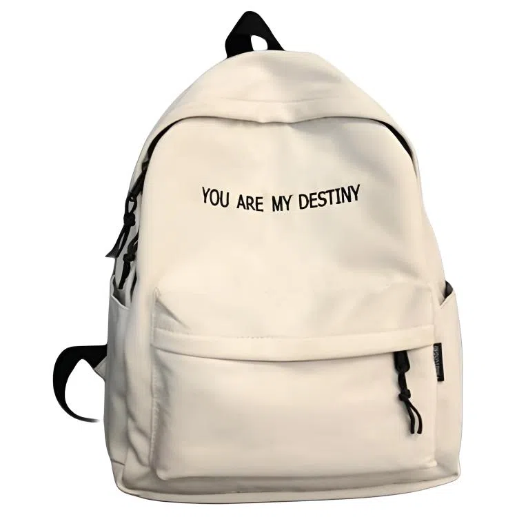 Wiersaam Nylon Backpack Black Beige