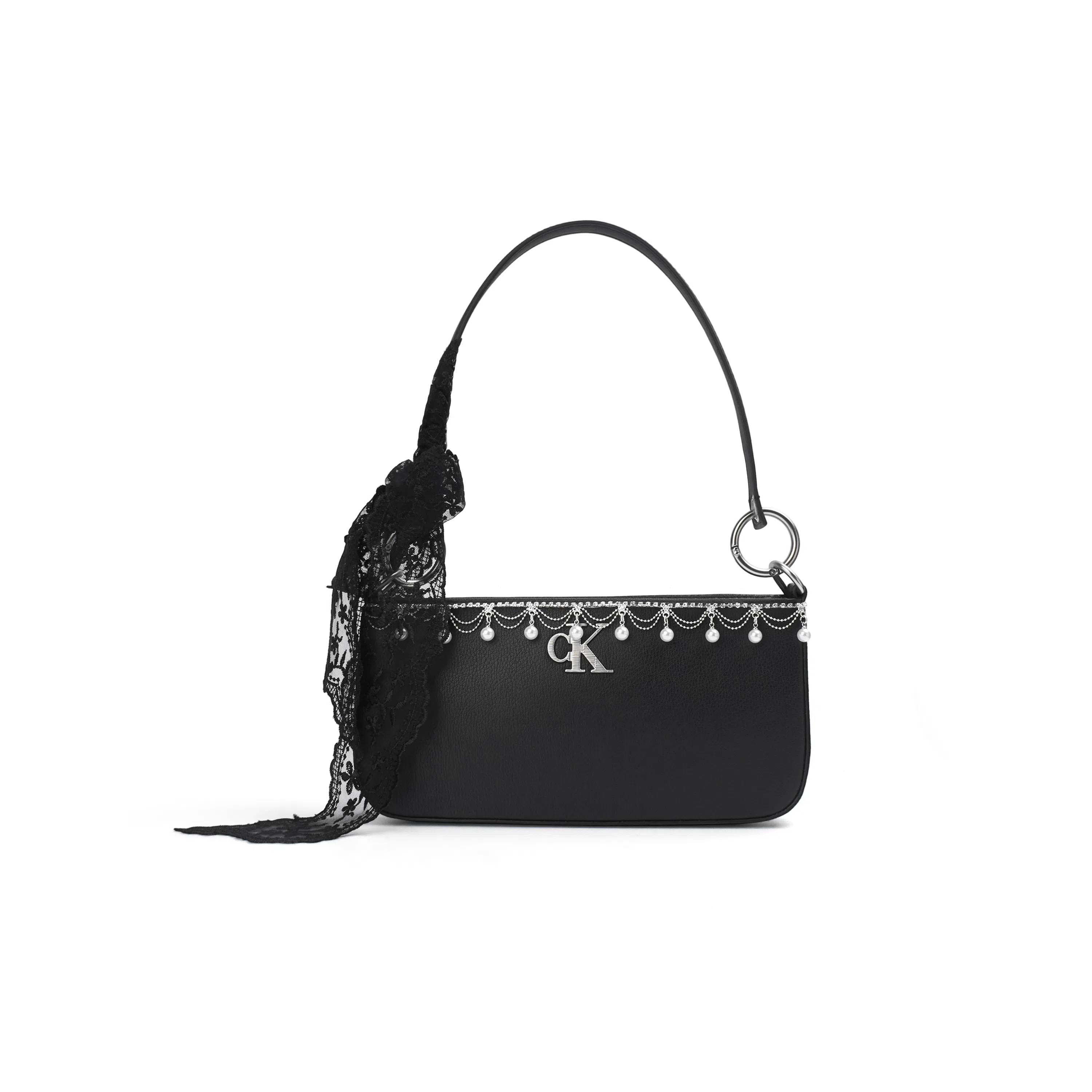 Calvin Klein Pearl Chain Shoulder Bag