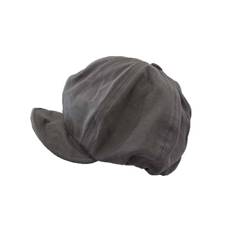 祎步康 日系薄款贝雷帽女韩版文艺复古报童帽潮云朵八角帽休闲街头画家帽 棉 帽子 女款