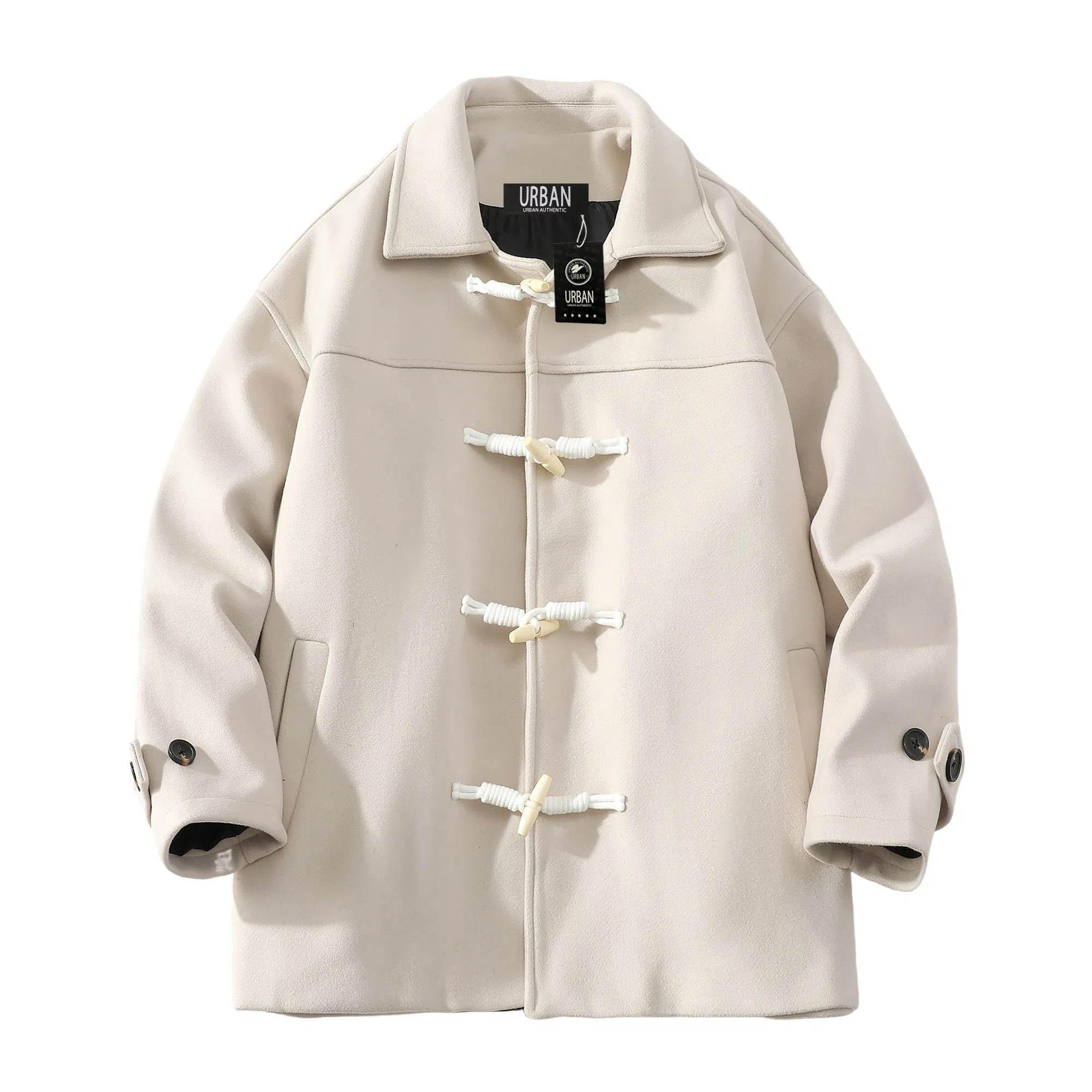 URBAN AUTHENTIC Mid-Length Duffle Coat