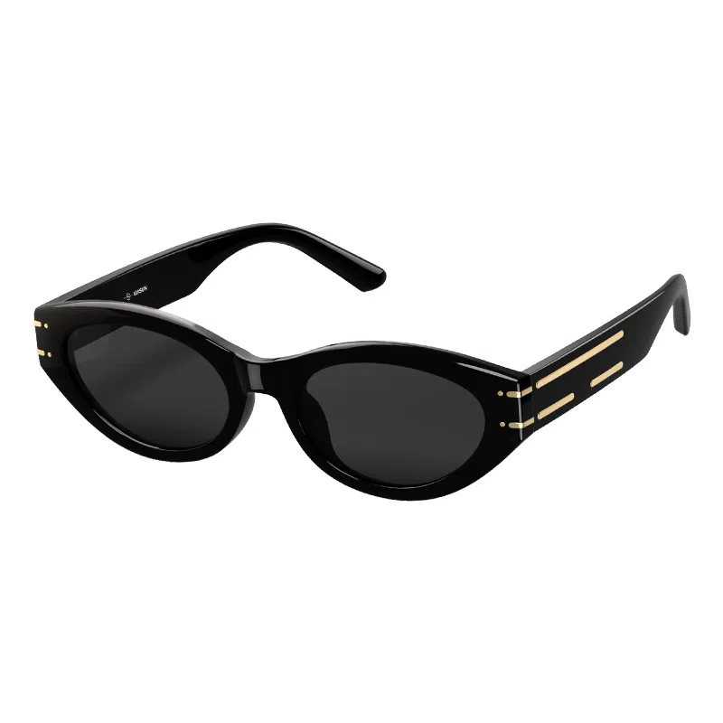 薇尚 窄框个性潮流猫眼小框欧美高级感街拍出片方圆脸显瘦复古防晒防紫外线 太阳眼镜 男女同款情侣款