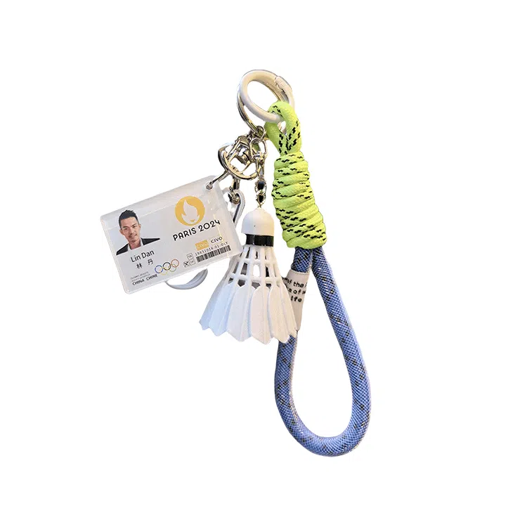 玄唐 志田千阳桃天贤斗安塞龙李梓嘉超级丹拿督奥运会赛卡羽球人钥匙扣包包挂件#好运 亚克力 配饰 男女同款情侣款