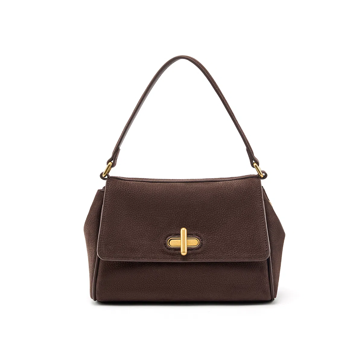 NAVIGARE Simple Leather Tote Elephant Grey Coffee