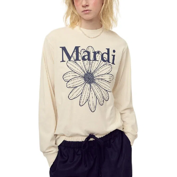 MARDI MERCREDI FW25 TSHIRT LONG SLEEVE FLOWERMARDI T