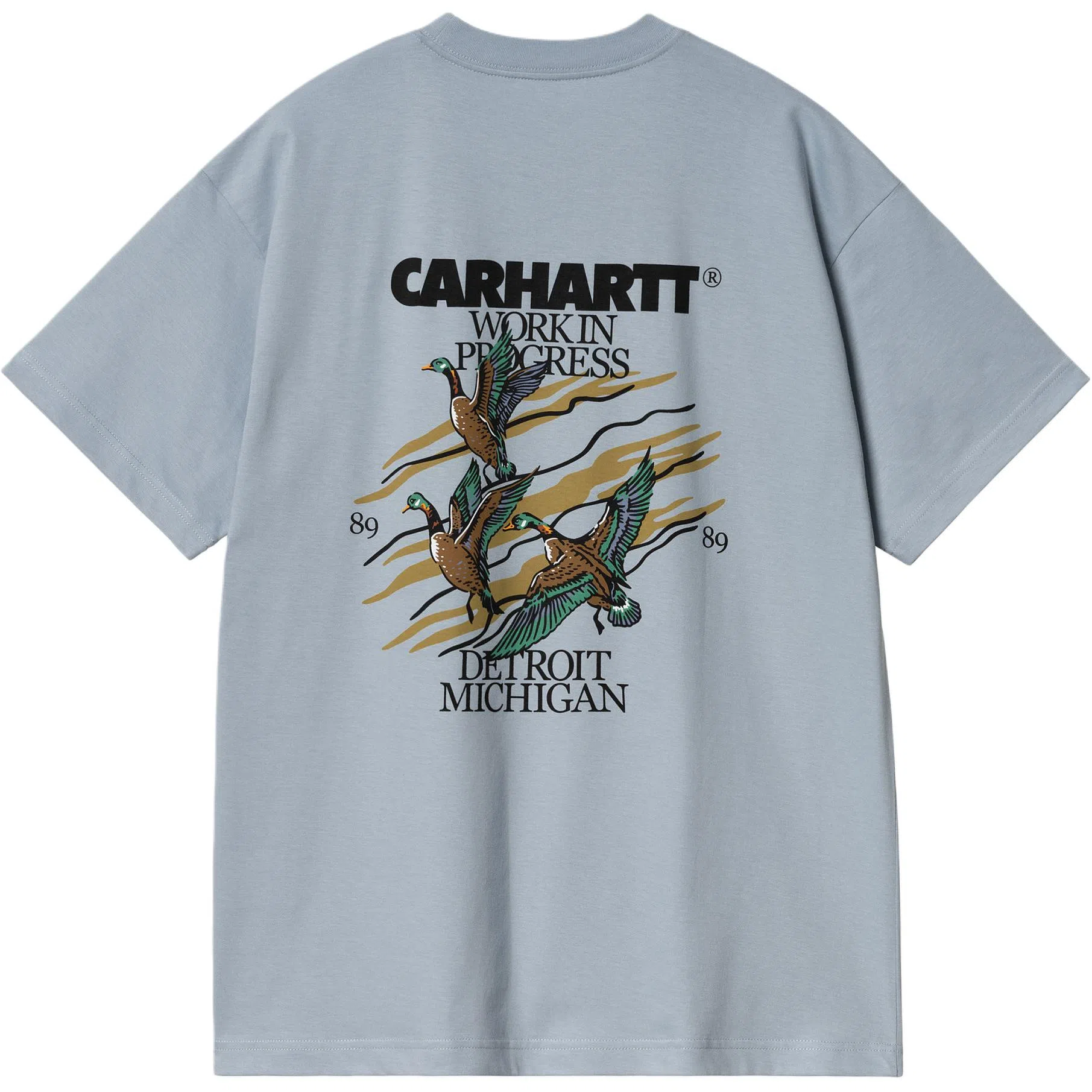 Carhartt WIP Loose Duck Print T-Shirt Sky Blue