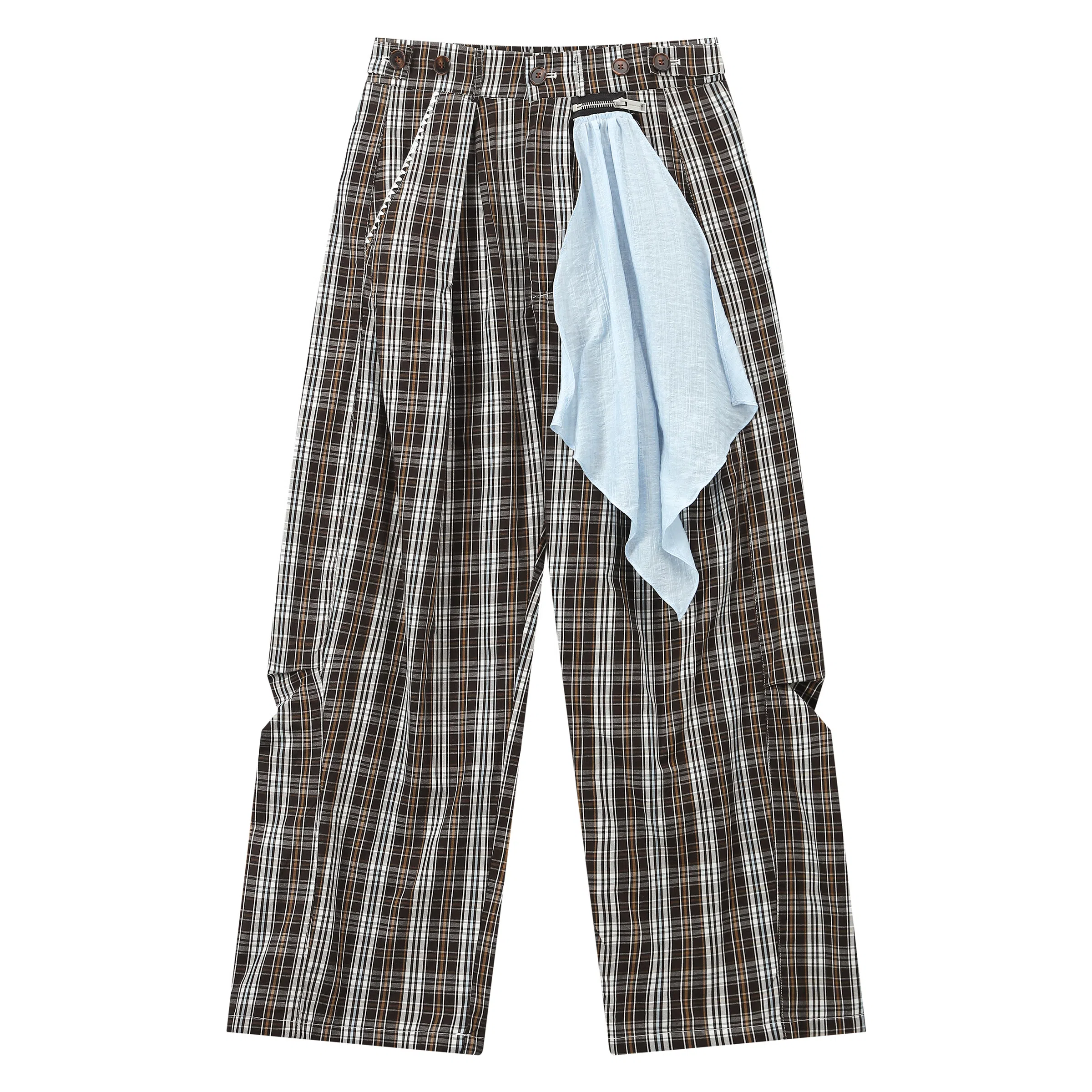 Mr. Jiangnan Vintage Plaid Pants