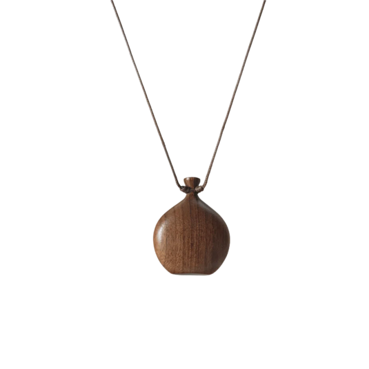 【高品质】 色菲尔 小巧酒壶木质吊坠 复古新中式国风森系民族风时尚通勤日常百搭毛衣链 鸡翅木 项链 男女同款情侣款