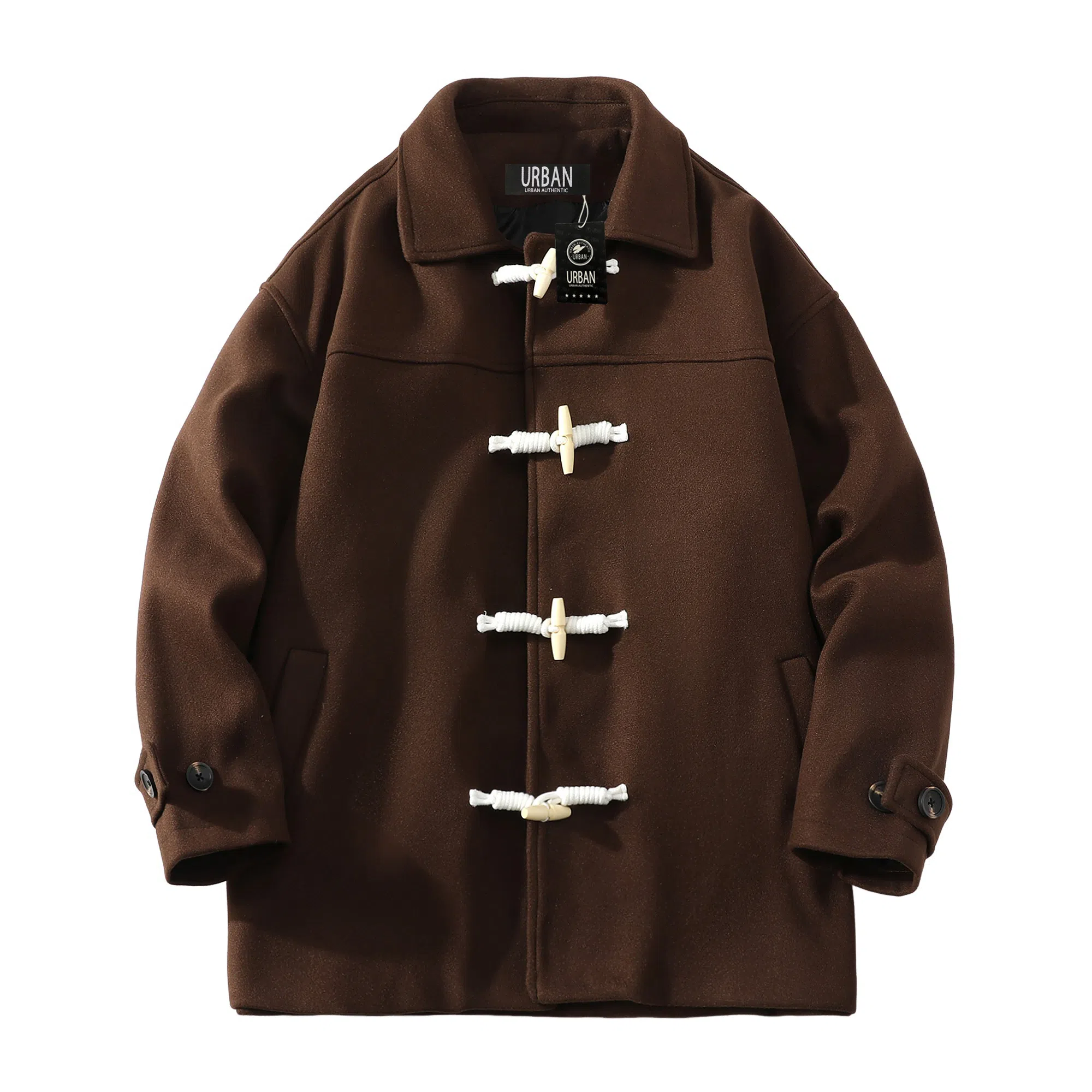 URBAN AUTHENTIC Mid-Length Duffle Coat