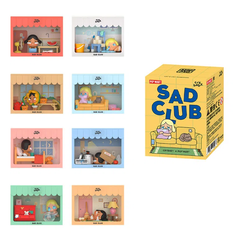 POP MART Crybaby Sad Club Series Blind Box