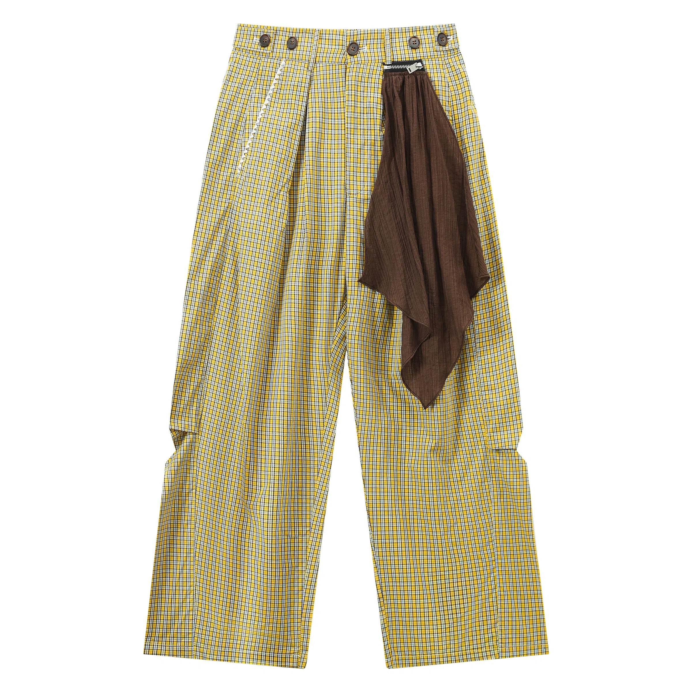 Mr. Jiangnan Vintage Plaid Pants