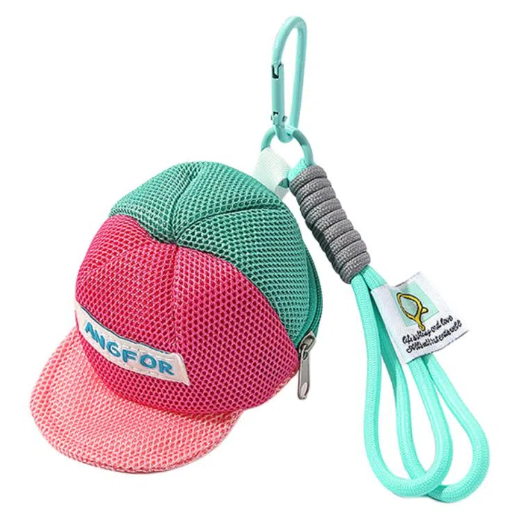 心水好物 多巴胺色网袋出行收纳包零钱硬币钱袋耳机包钥匙扣 涤纶 挂件 男女同款情侣款