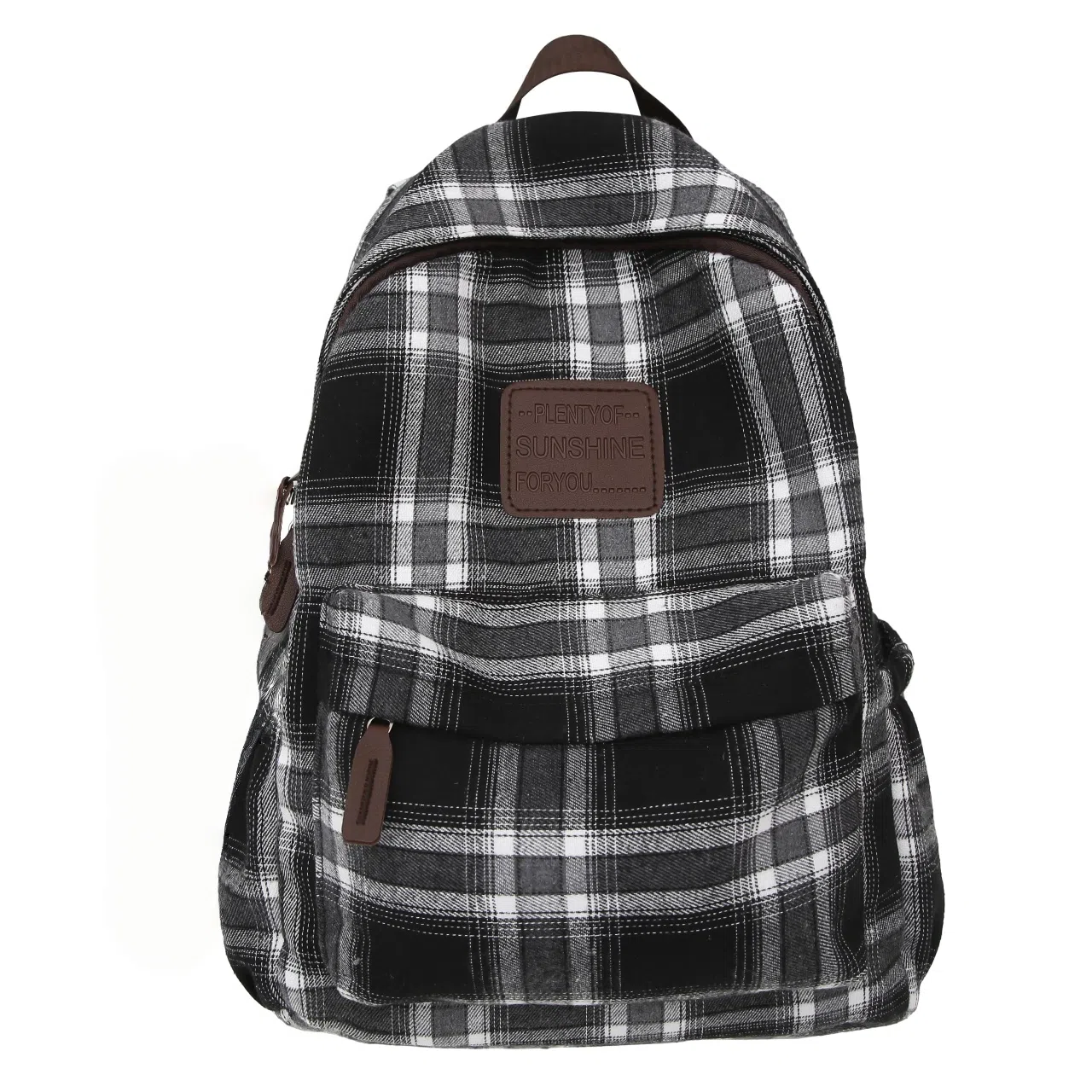 科物酷 书包复古格子大容量潮流高颜值初中高中大学生上课出游日常百搭 呢子 双肩包 男女同款情侣款 多色