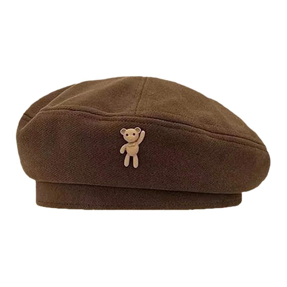 优幽兰 韩版显脸小 大头围防风防寒英伦风 保暖护耳韩系 贝雷帽 女款