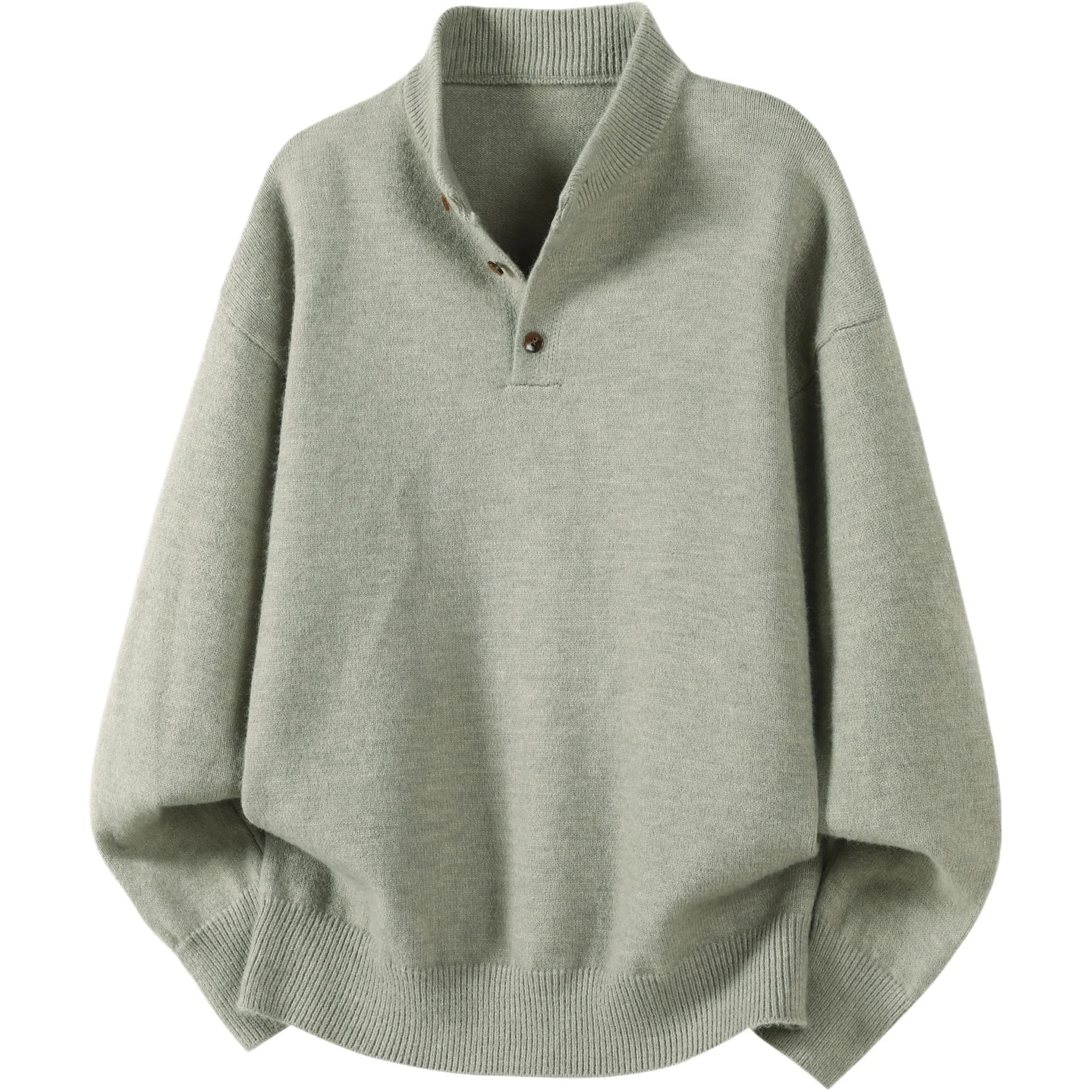 IN’S Cleanfit Henley Knit Sweater