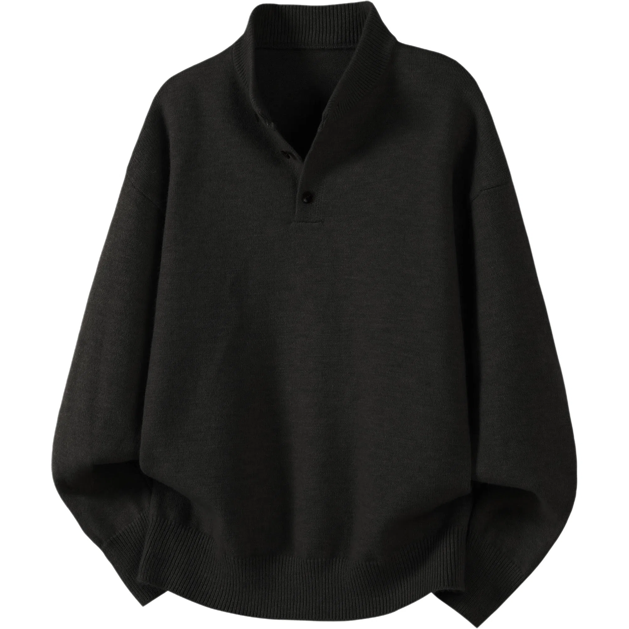 IN’S Cleanfit Henley Knit Sweater