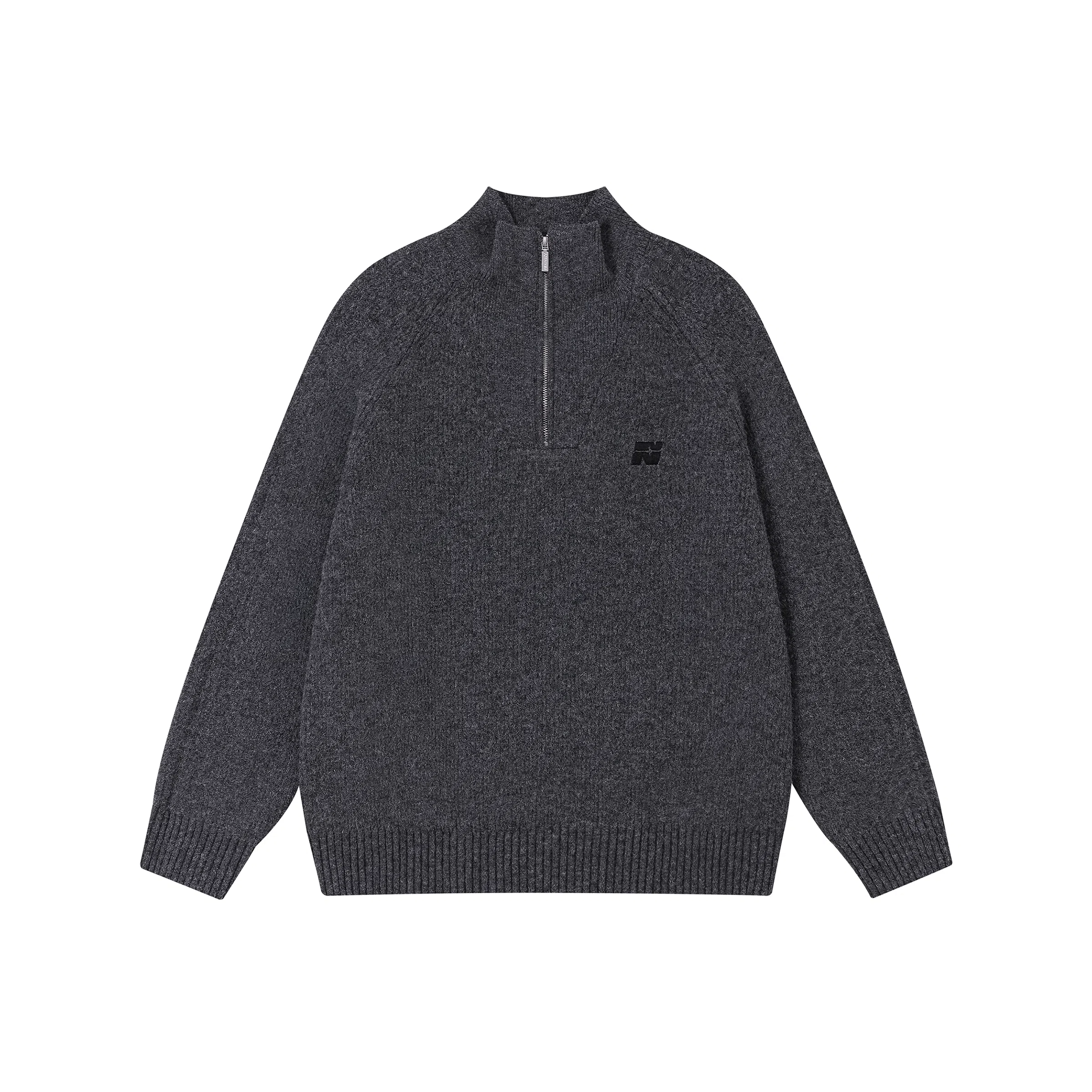 FORNINES Wool Blend Half-Zip Sweater