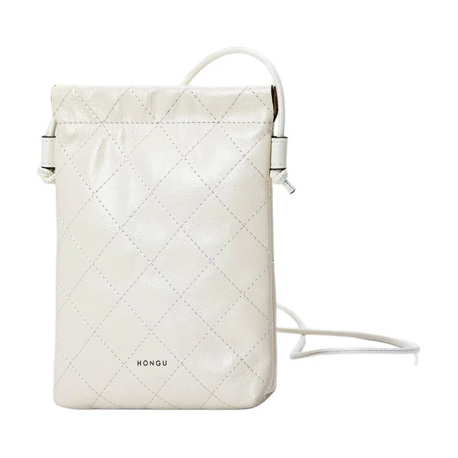 HONGU Quilted Leather Phone Bag