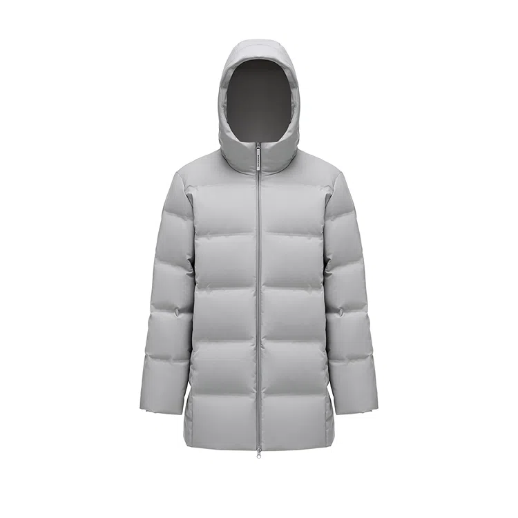 Bosideng 90 Down Hooded Mid-Length Coat