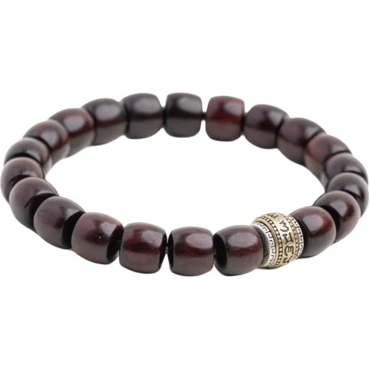 仙源 老型珠 碎银子招财 紫檀 木作手串 男女同款情侣款