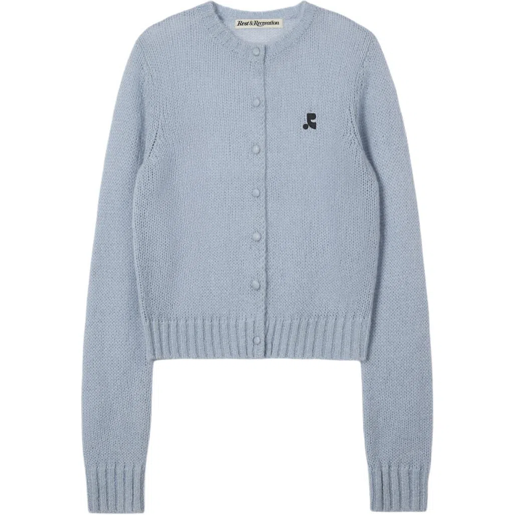 RestRecreation FW25 BUTTON HOLE KNIT CARDIGAN