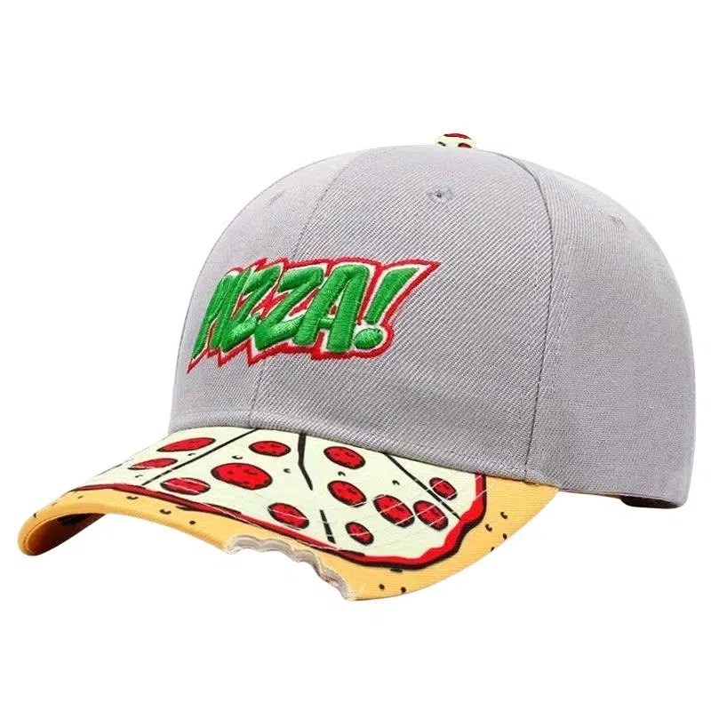 艾佳微 萌趣刺绣卡通弯檐个性嘻哈帽春秋大头平沿帽街舞嘻哈街舞帽 棉 鸭舌帽 男女同款情侣款