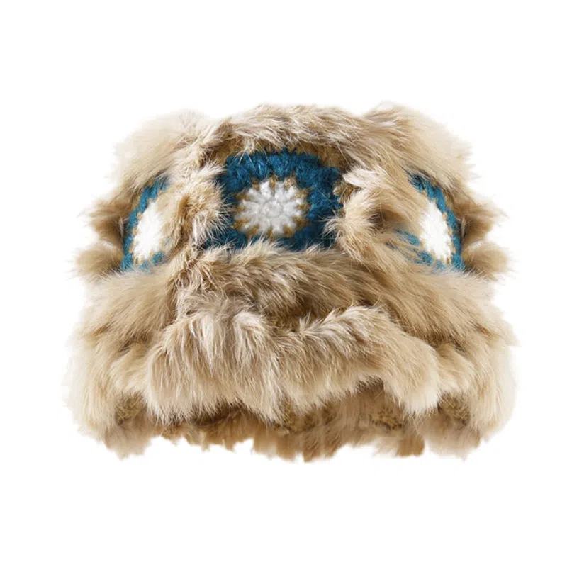 YALMY Lucky Rabbit Fur Bucket Hat