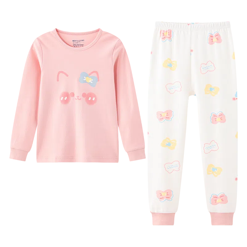 红豆 女童秋衣秋裤保暖初中生内搭柔软套装内衣儿童款