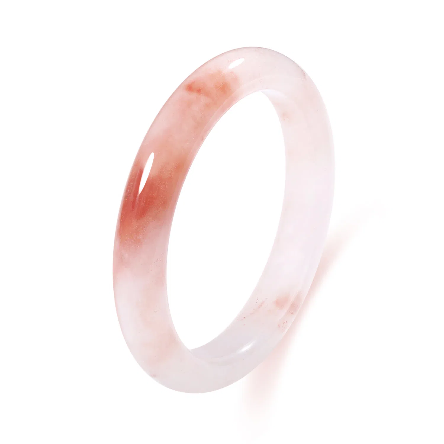 老凤祥 桃花酿 朦胧粉雾渐变光泽 新中式古风雅致 东方美学轻奢设计 汉服搭配温柔氛围通勤百搭#好运 金丝玉 手镯 女款