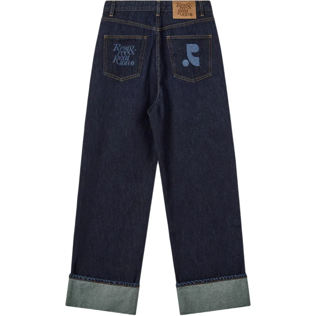 RestRecreation FW25 ROLL-UP WIDE JEANS