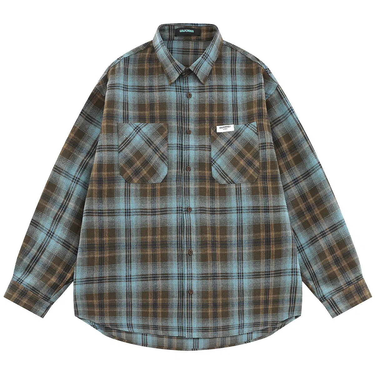 GOLFCROSS Retro Plaid Shirt