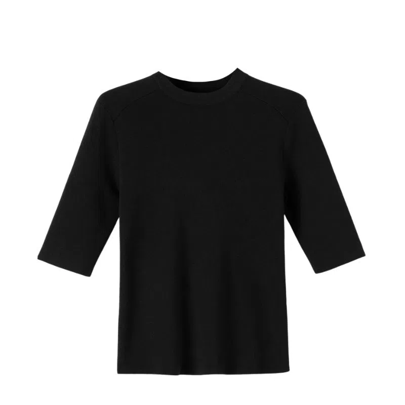 晚白 修身版型高弹弹力软糯亲肤针织衫 女款