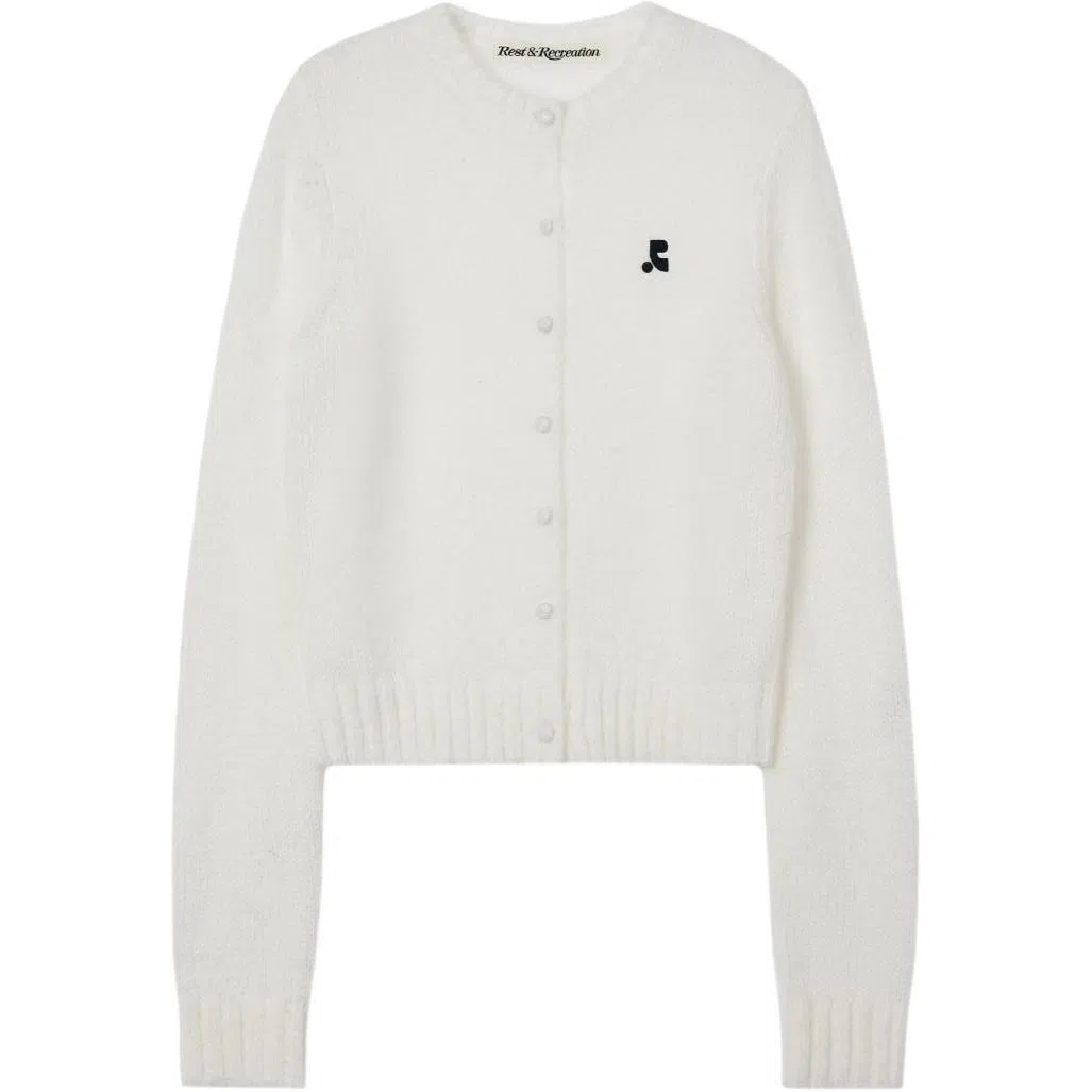 RestRecreation FW25 BUTTON HOLE KNIT CARDIGAN