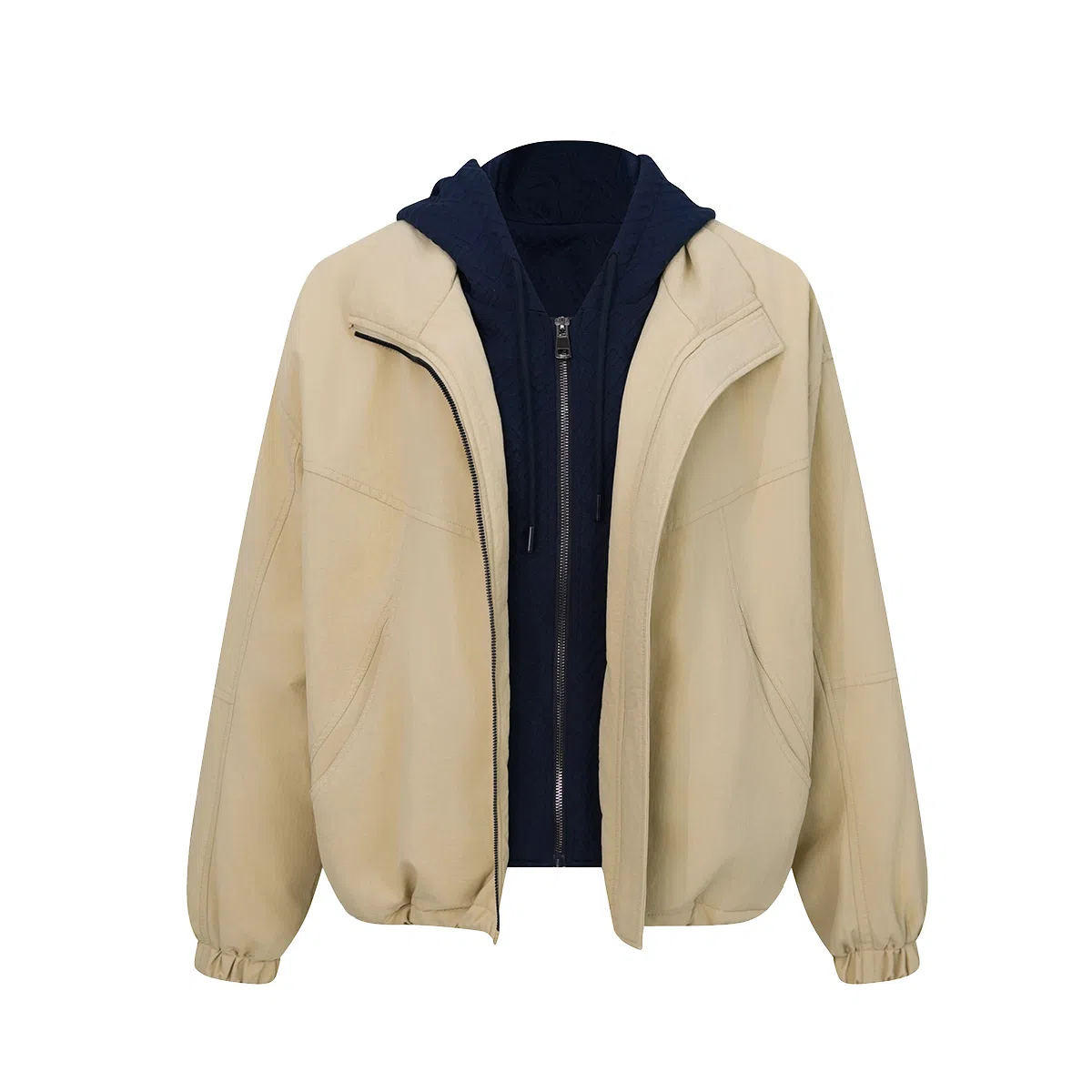 鸭鸭 假两件连帽冬季休闲百搭羽绒服 女款