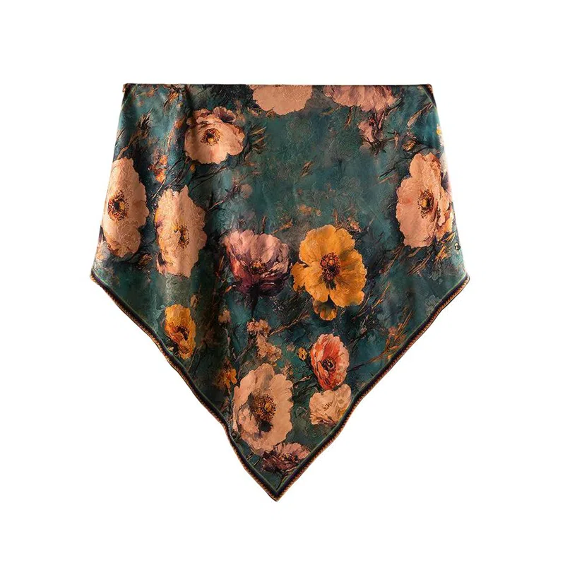 上海故事 香云纱真丝大方巾披肩 桑蚕丝 丝巾 女款