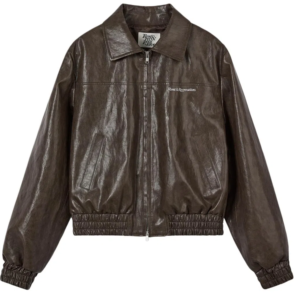RestRecreation FW25 FAUX LEATHER BLOUSON