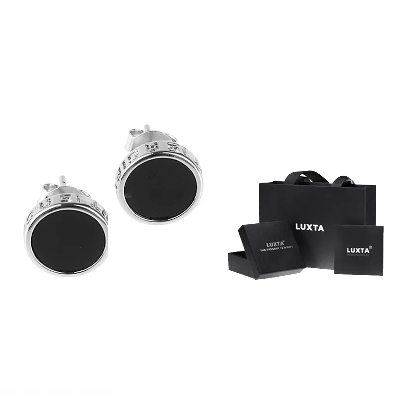 LUXTA Black Onyx Stud Earrings