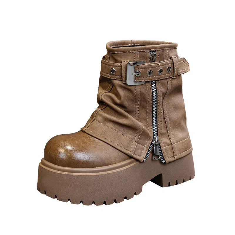 PU Chelsea Platform Boots