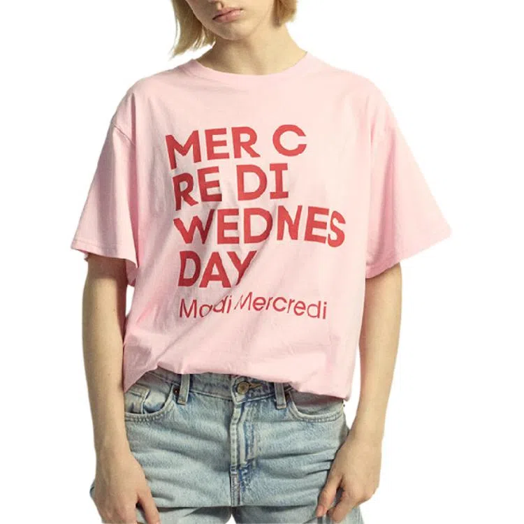 MARDI MERCREDI TSHIRT DU MERCREDI_LIGHTPINK FW25T