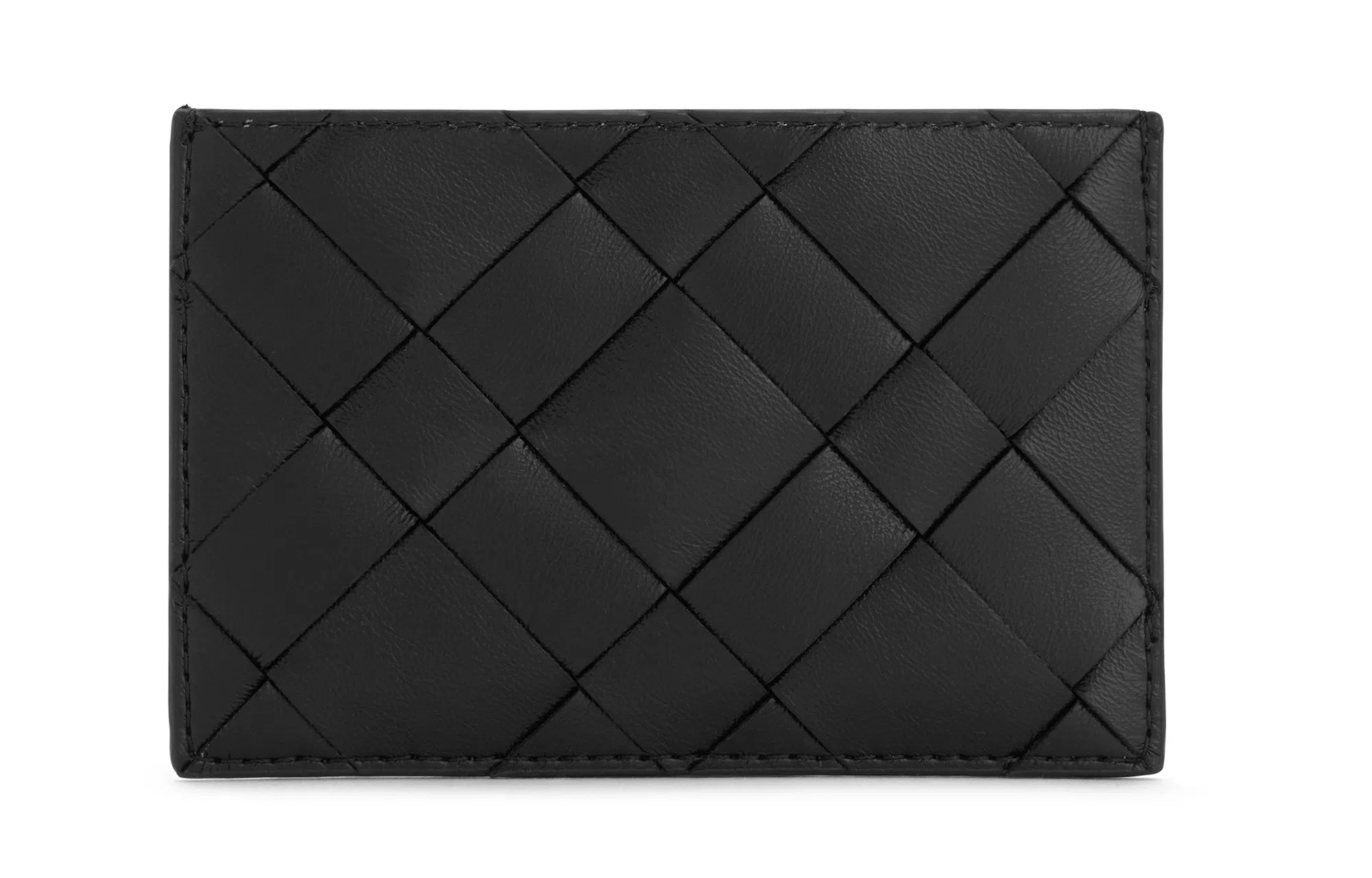 CHARLES&KEITH Soft Woven Card Holder Cotton Candy Pink Black